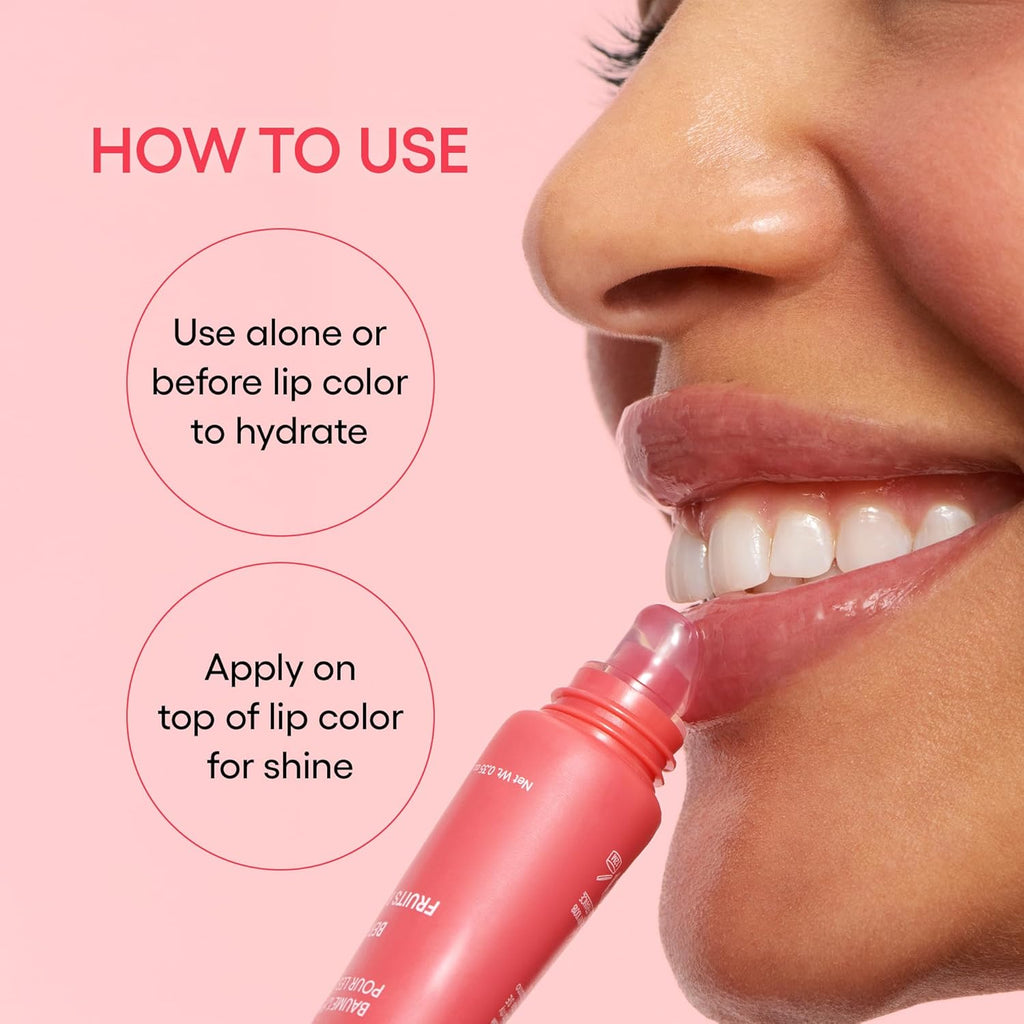 LANEIGE Lip Glowy Balm: Sheer Tinted Lip Treatment Balm Tube with Shea & Murumuru Butters for Hydrating, Moisturizing, Glossy, Non-Sticky Shine, Berry | Korean Skin Care