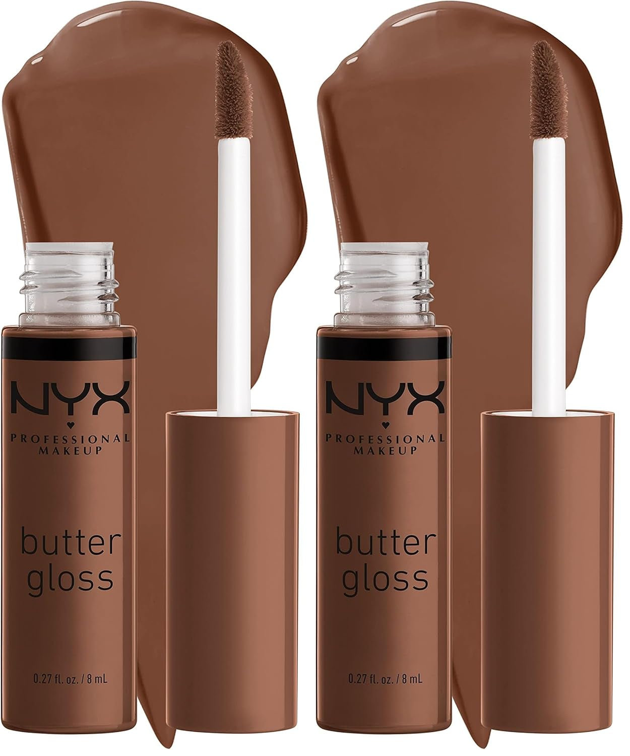 NYX PROFESSIONAL MAKEUP Butter Gloss, Non-Sticky Lip Gloss - Marshmallow (Muted Lilac)
