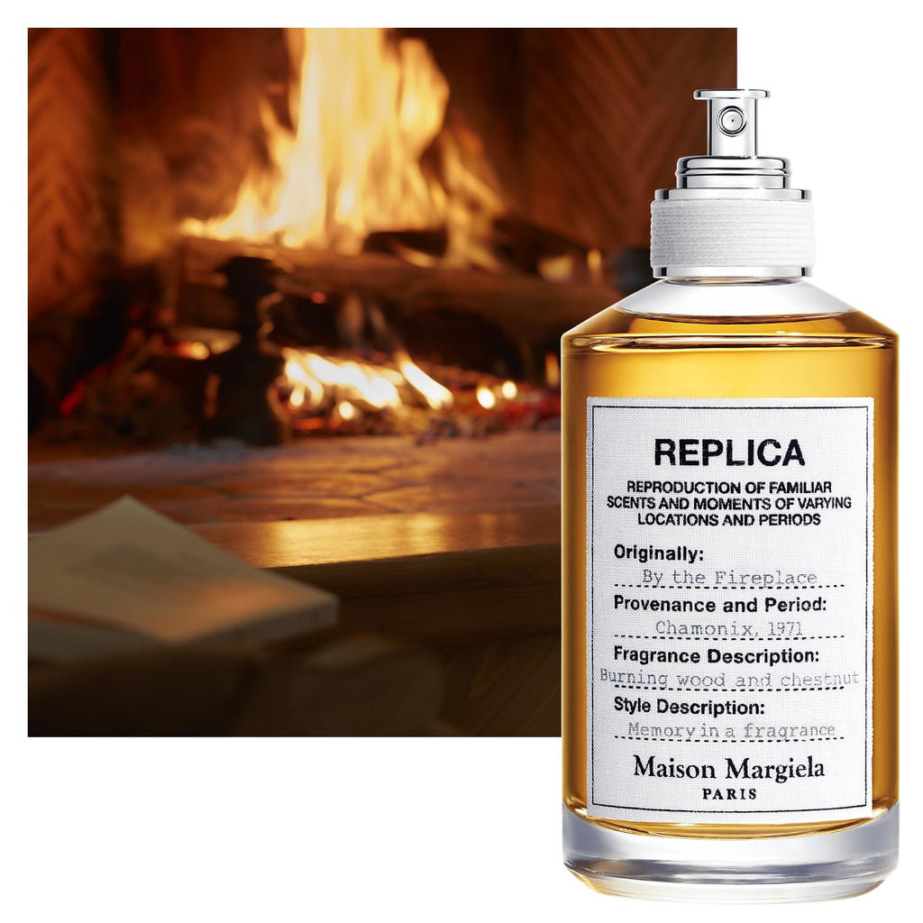 Maison Margiela - Replica - by the Fireplace Eau De Toilette - Warm & Spicy Fragrance - with Chestnut, Wood & Vanilla