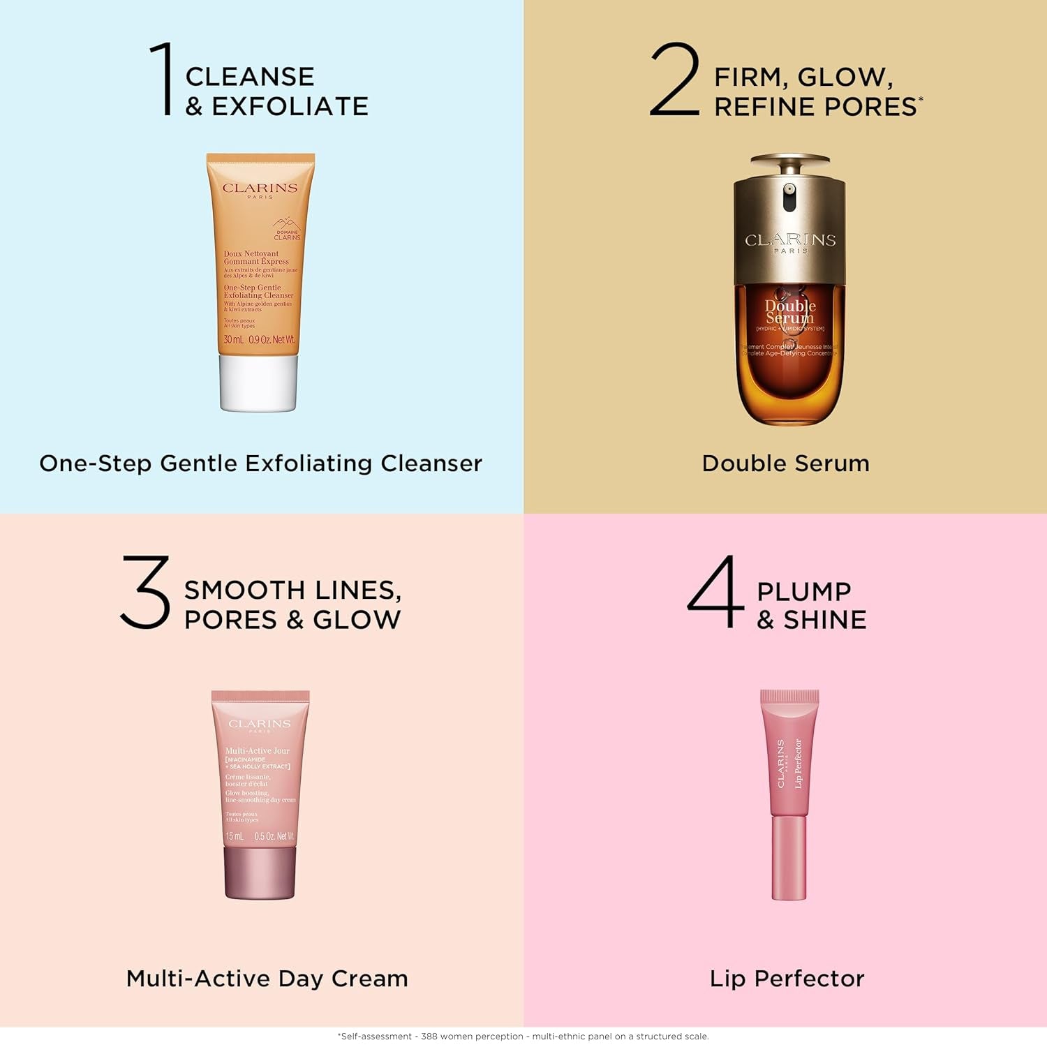 Clarins DOUBLE SERUM | anti Aging Face Serum | Visibly Firms, Smoothes, Boosts Radiance, and Refines Pores | 24H Hydration | All Skin Types