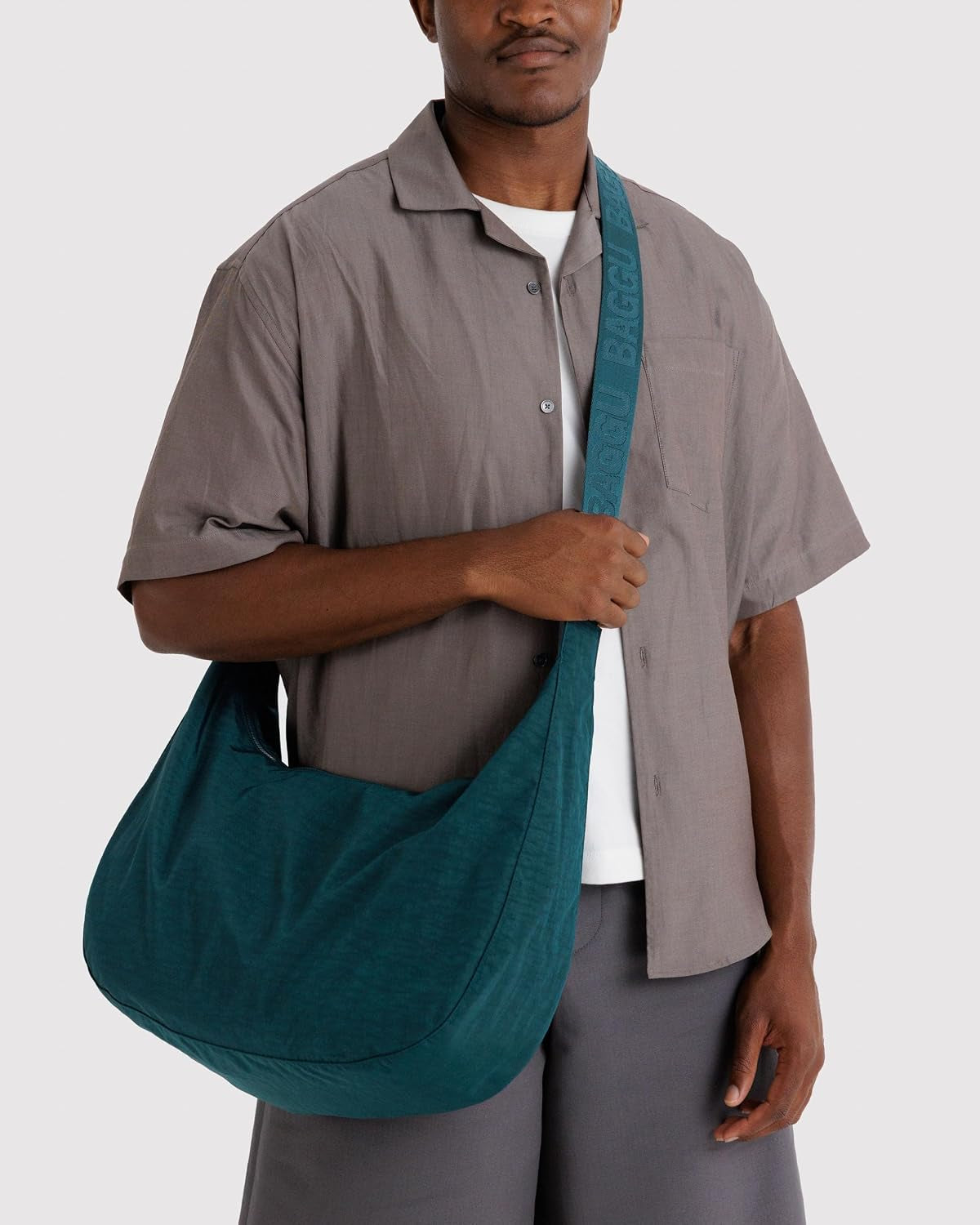 BAGGU Large Nylon Crescent Bag