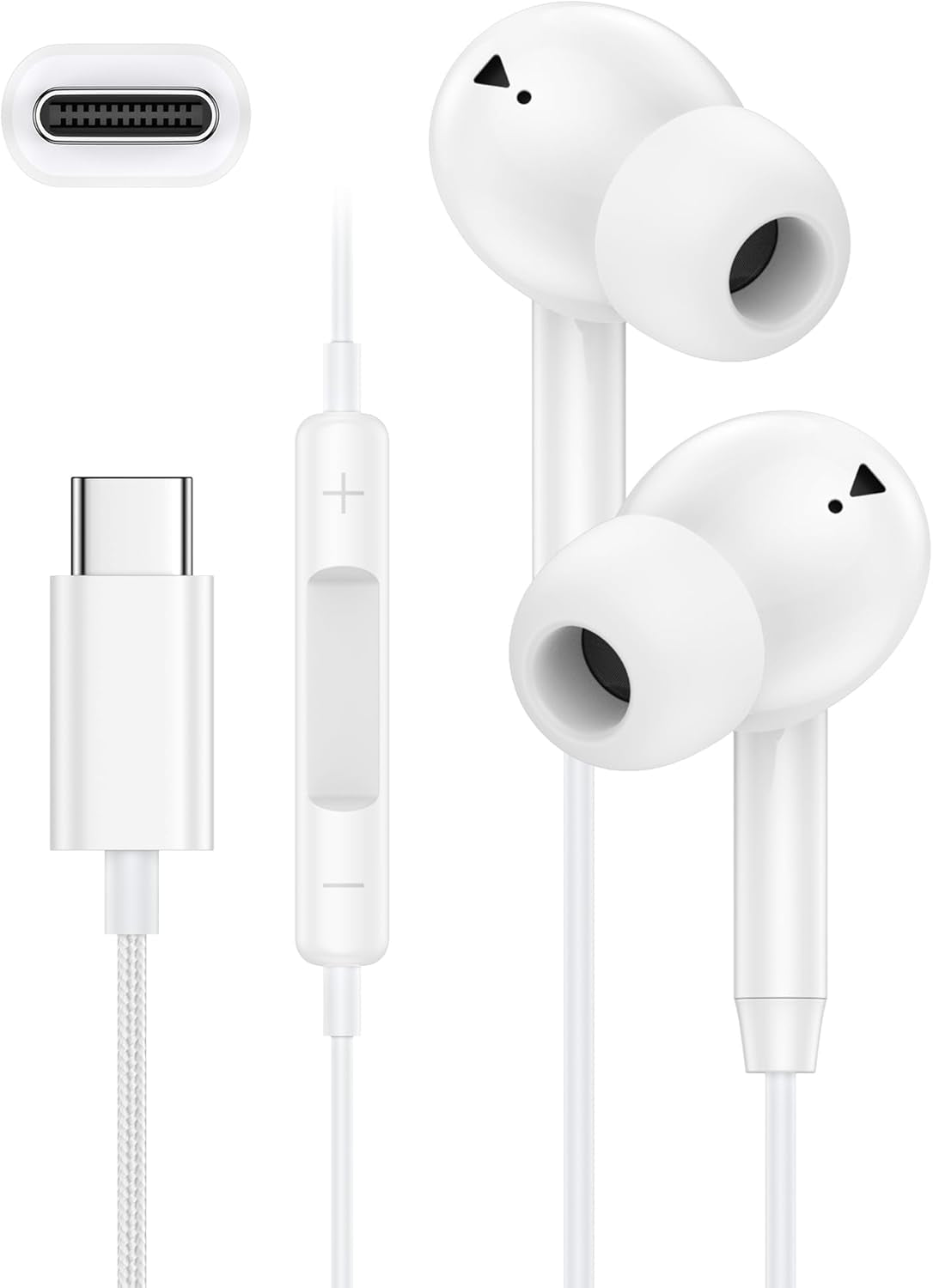 Iphone 17E 17 Headphones Wired USB C Ear Buds for Iphone 17 Pro Max 17Pro 16E 16 15 plus Air Pods, Apple Earbuds Usbc Noise Cancelling Earphones USB-C with Mic Earpods Type C Ipods Corded Audífonos