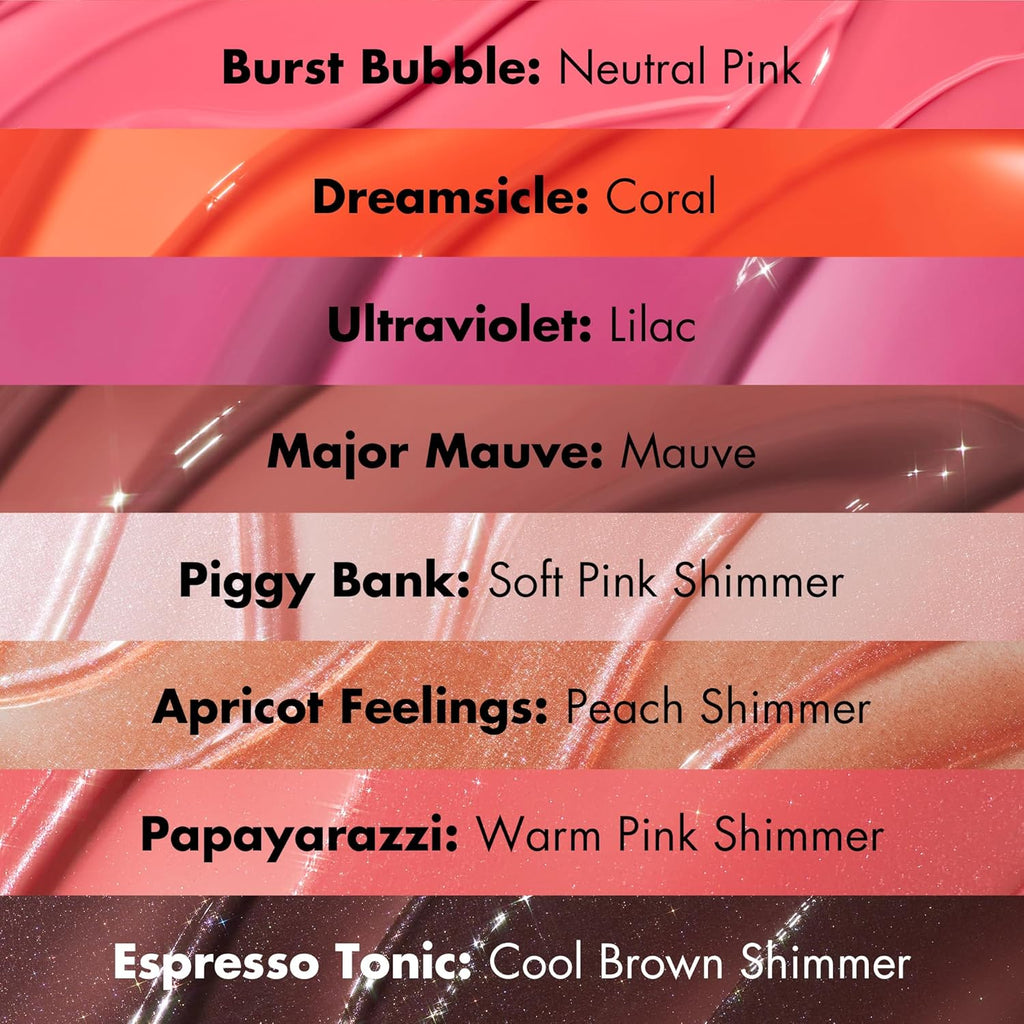 E.L.F. Glow Reviver Plumping Lip Oil, Tinted Lip Plumper for a High-Shine, Plump Finish, Infused with Jojoba Oil, Vegan & Cruelty-Free, Ultraviolet