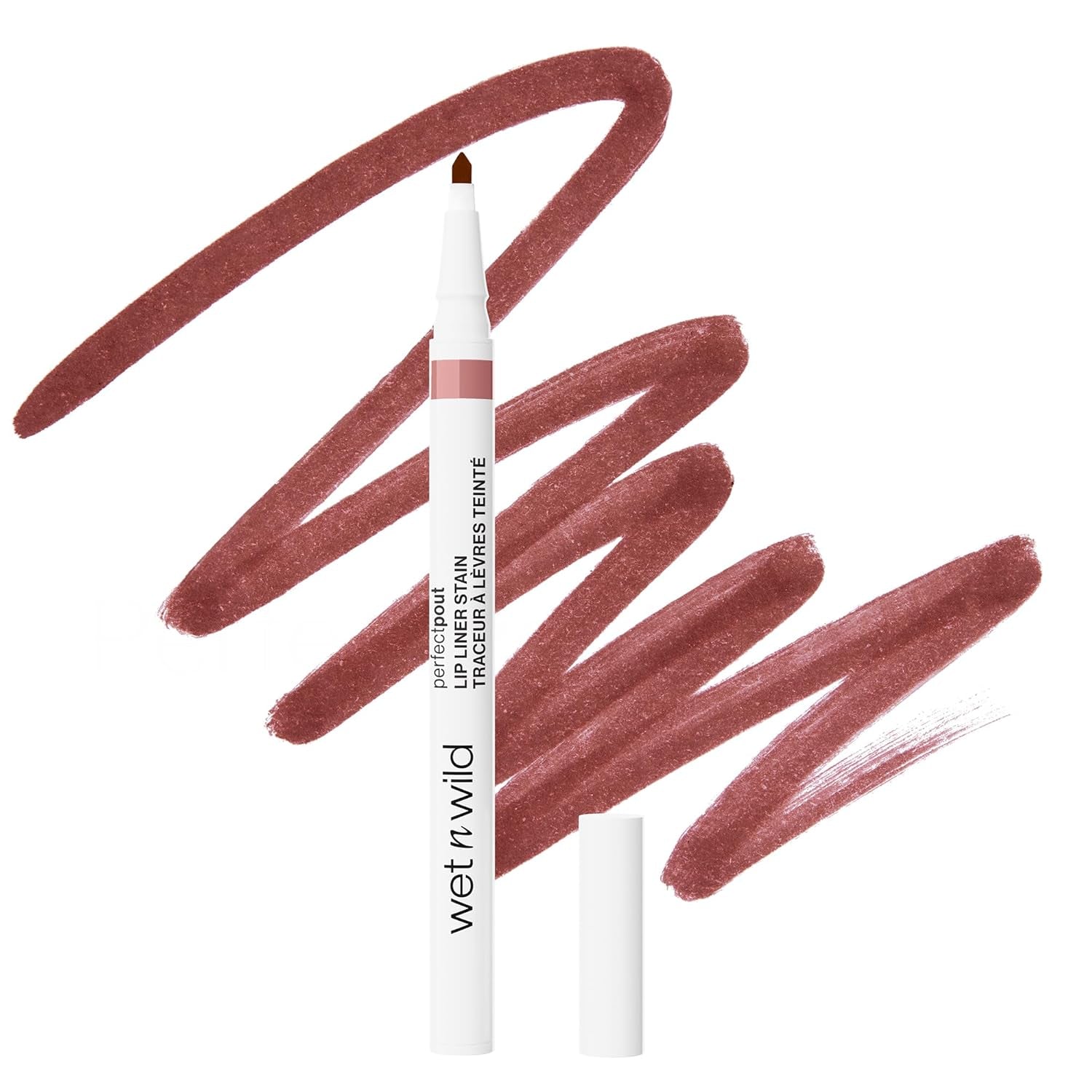 Wet N Wild Lip Liner Perfect Pout Matte Retractable Gel Lip Liner Pencil, Plum Together