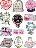 Feminist & Empowerment Enamel Pins Set – Inspirational Pins for Backpacks, Jackets, Hats, Gifts – Collectible Metal Lapel Pins for Women, Girls & Activists – 12-Pack