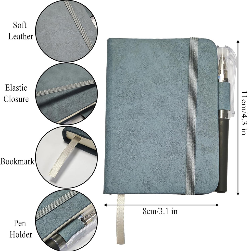 Hganxiu Pocket Notebook Small,Mini Notebook for Work,4 PCS Small Notepad