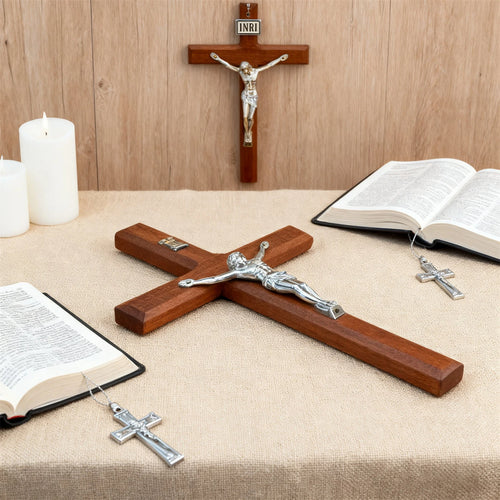 Carved Wooden Wall Cross