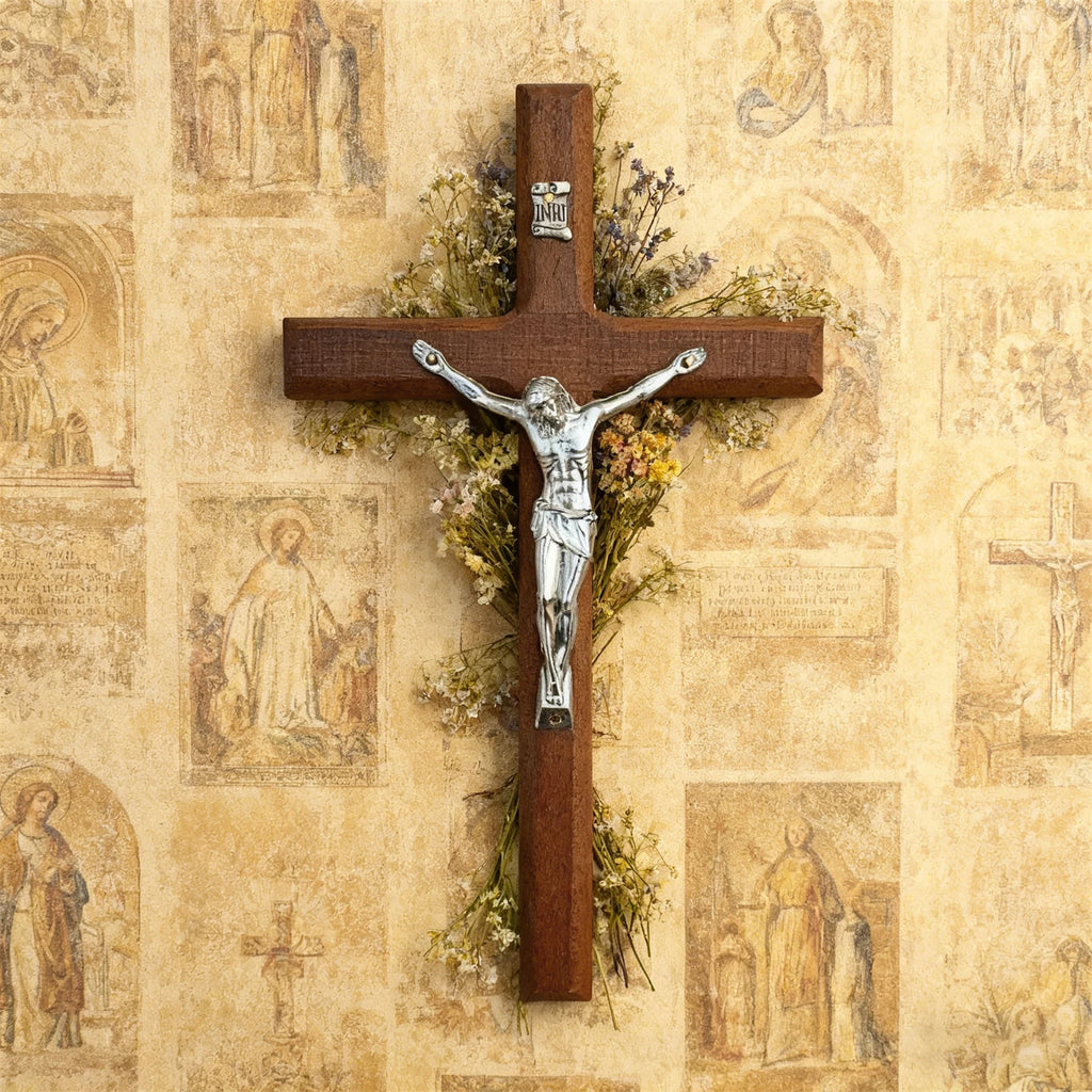 Carved Wooden Wall Cross