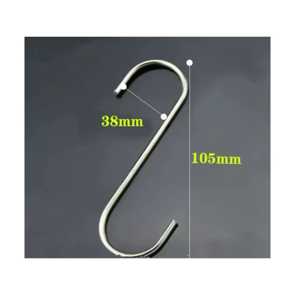 Stainless Steel S-Hooks (10-Pack)