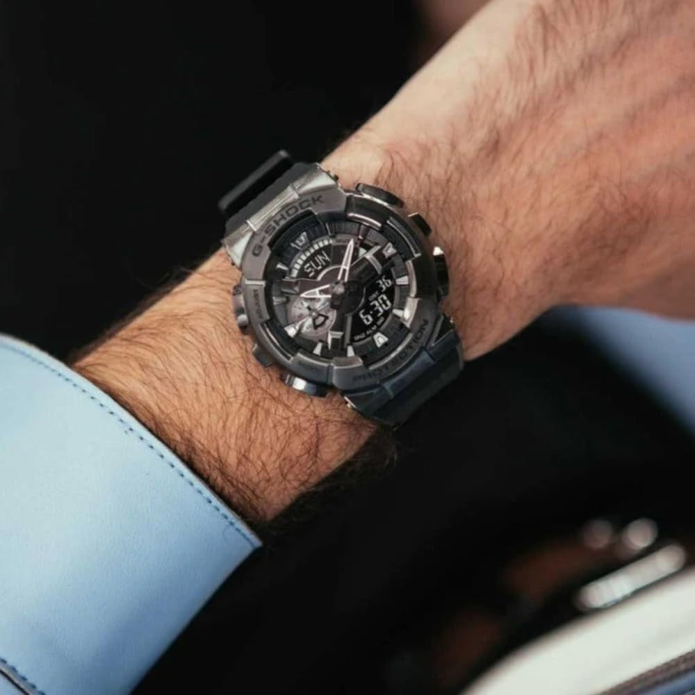 Men'S Casio G-Shock Analog-Digital Watch - GM110-1A with Black Resin Band