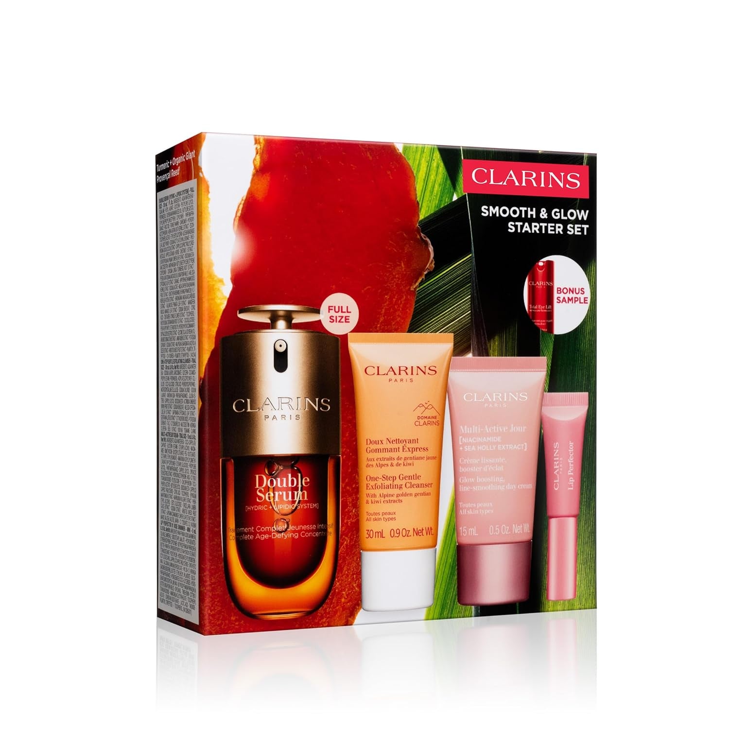 Clarins DOUBLE SERUM | anti Aging Face Serum | Visibly Firms, Smoothes, Boosts Radiance, and Refines Pores | 24H Hydration | All Skin Types