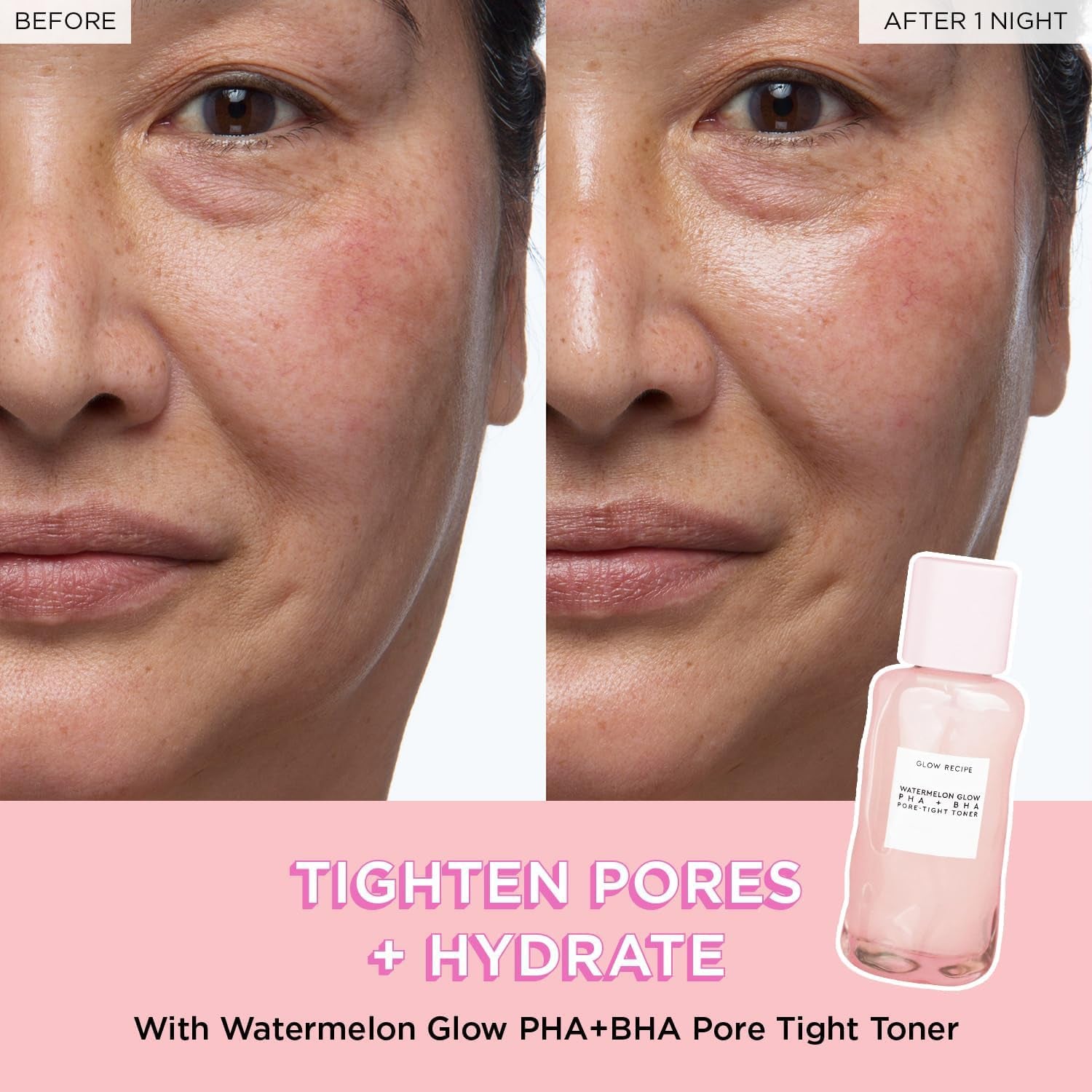 Glow Recipe Glass Skin Essential Korean Skincare Kit - Includes Niacinamide Dew Drops Face Serum & PHA + BHA Face Toner - Travel Size Watermelon-Powered Hydrating Serum & Pore Minimizer (2 Count)