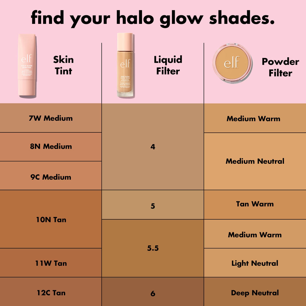 E.L.F. Halo Glow Liquid Filter, 0 Fair, 1.06 Fl Oz
