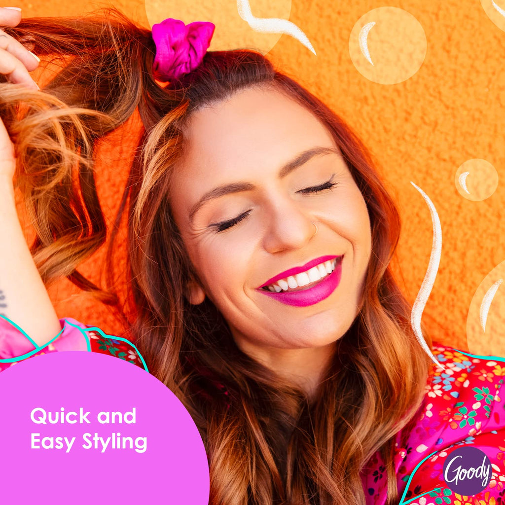 Goody XL Scrunchie and Bobby Slides Bundle - 3 Count, Winter Solstice Collection - Ouchless Accessories for All Hair Types - Style with Ease & Keep Hair Secured - Men, Women, Boys & Girls