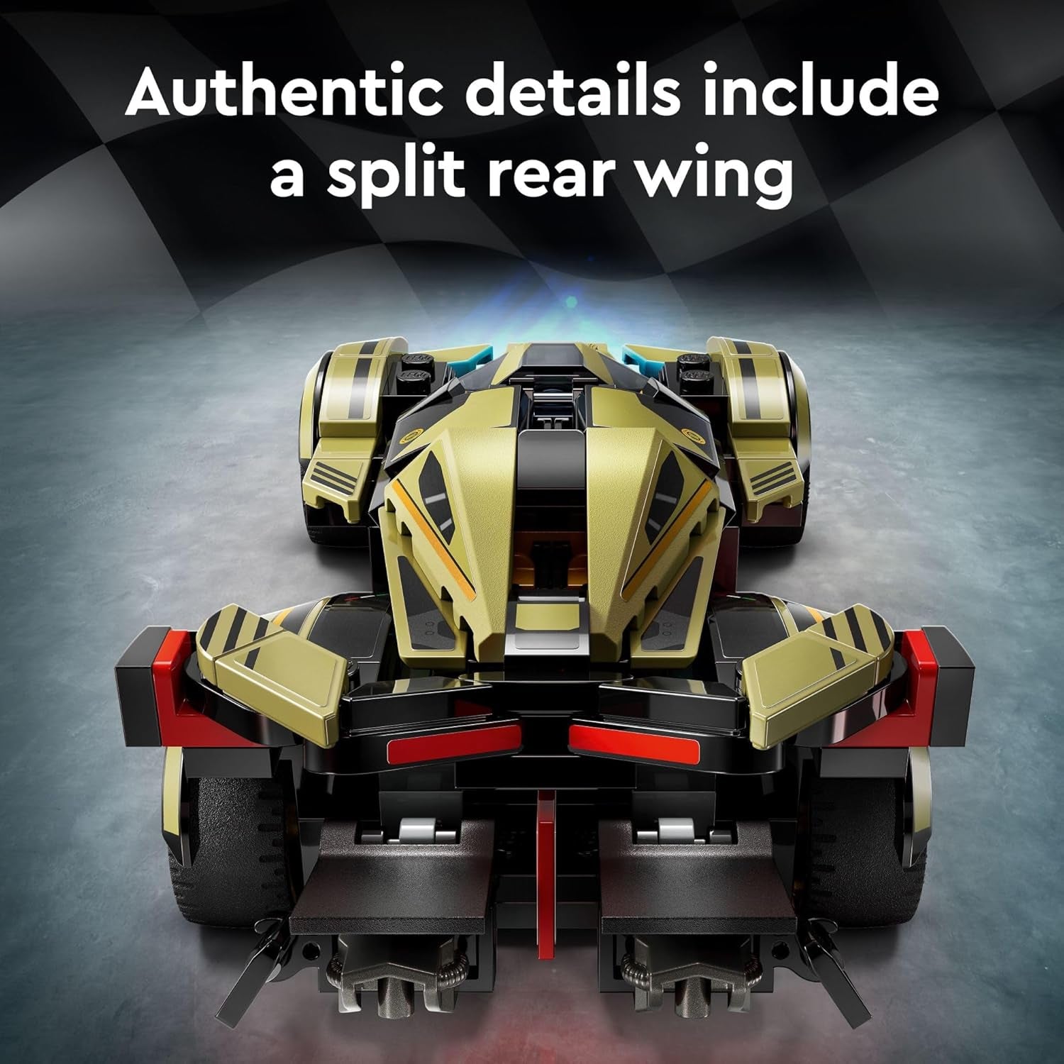LEGO Speed Champions Lamborghini Lambo V12 Vision GT Super Car, Formula 1 Vehicle Toy, Driving Playset, Buildable Model Set for Kids, Lamborghini Car, Gift for Kids and Gaming Fans, F1 Toy, 76923