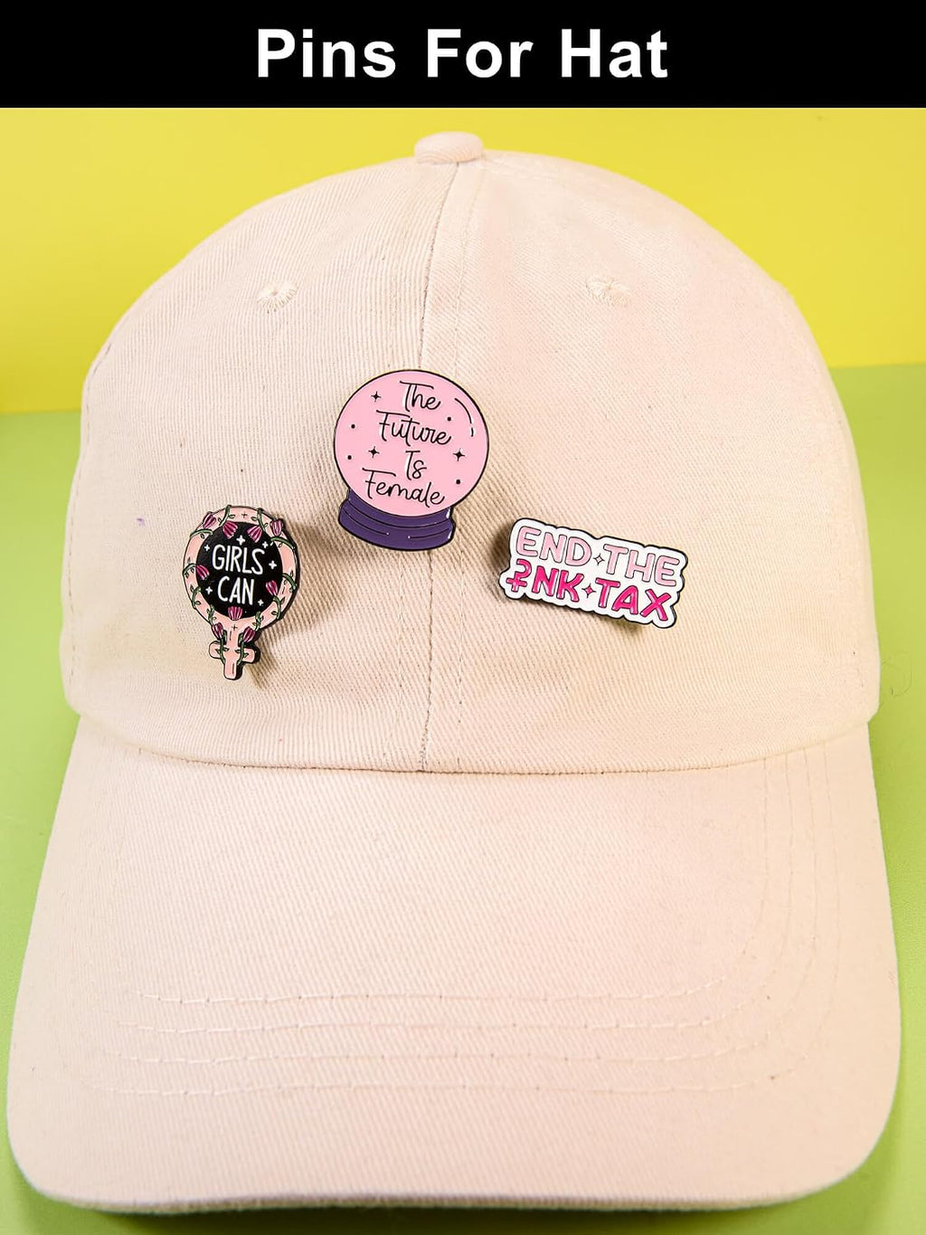 Feminist & Empowerment Enamel Pins Set – Inspirational Pins for Backpacks, Jackets, Hats, Gifts – Collectible Metal Lapel Pins for Women, Girls & Activists – 12-Pack