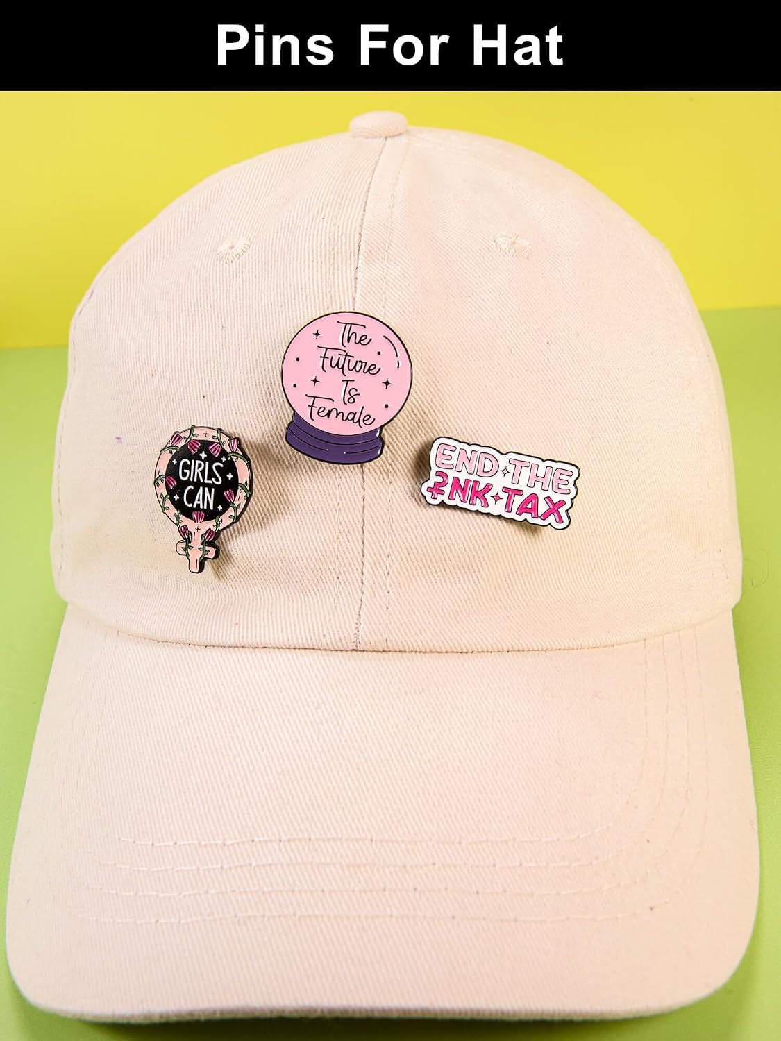 Feminist & Empowerment Enamel Pins Set – Inspirational Pins for Backpacks, Jackets, Hats, Gifts – Collectible Metal Lapel Pins for Women, Girls & Activists – 12-Pack