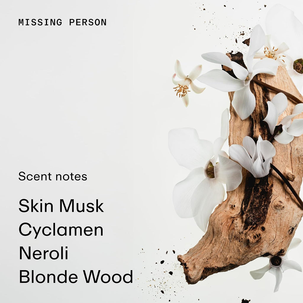 PHLUR Missing Person Perfume for Women & Men, 100 Ml | Soft Musk and Jasmine Eau De Parfum with Bergamot, Neroli Blossom & Sandalwood