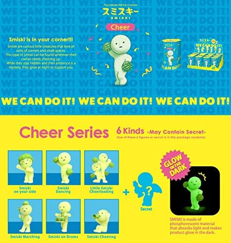 Smiski Glow in the Dark Figure, Cheer Series, Random Style, 1 Pack