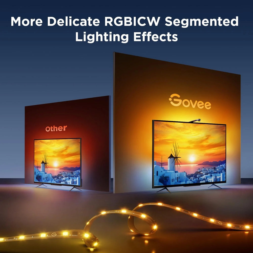 RGBICW TV Backlight 3 Lite - for 55-65 Inch Tvs - Black