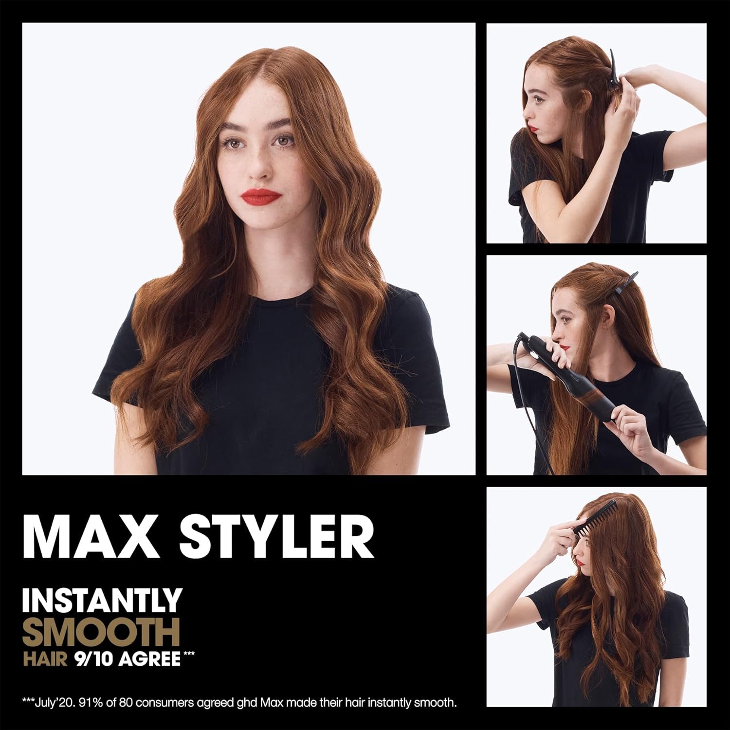 Ghd Gold ― 1" Flat Iron Hair Straightener | Professional Ceramic Hair Straightening Styling Tool for Stronger Hair & More Color Protection