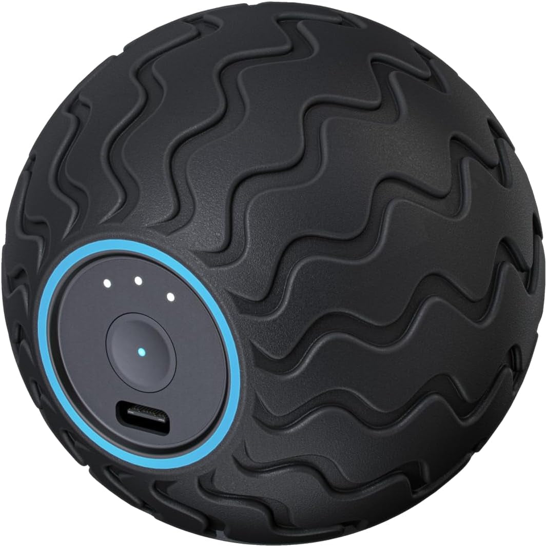 Theragun Therabody Waveduo - Ergonomically Contoured Foam Roller - Bluetooth Enabled Muscle Roller for Your Back, Neck & Spine with 5 Customizable Vibration Frequencies in Therabody App