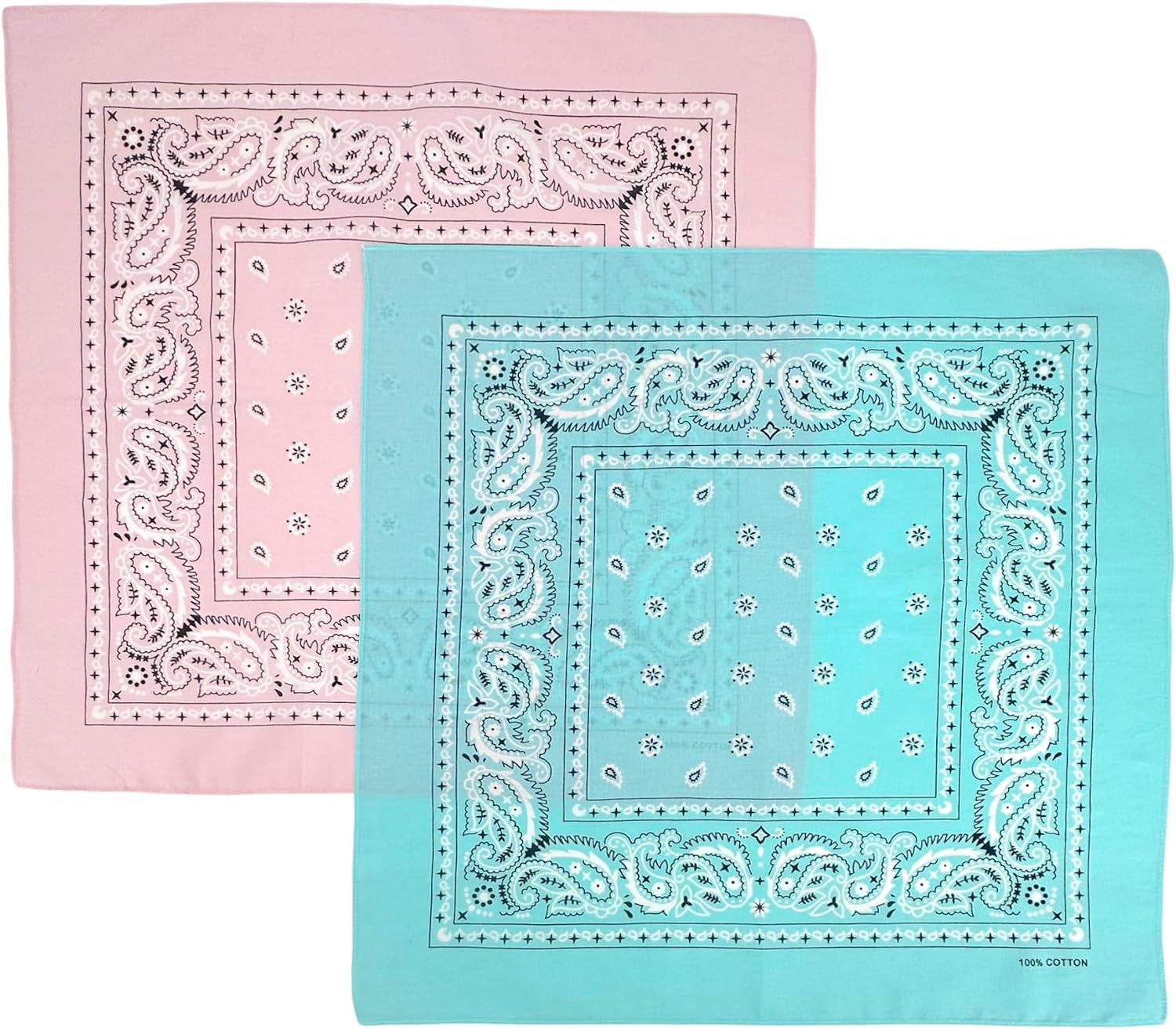 Vamqor Bandana Single Pack & Double Pack Cotton for Men and Women 22 Inch