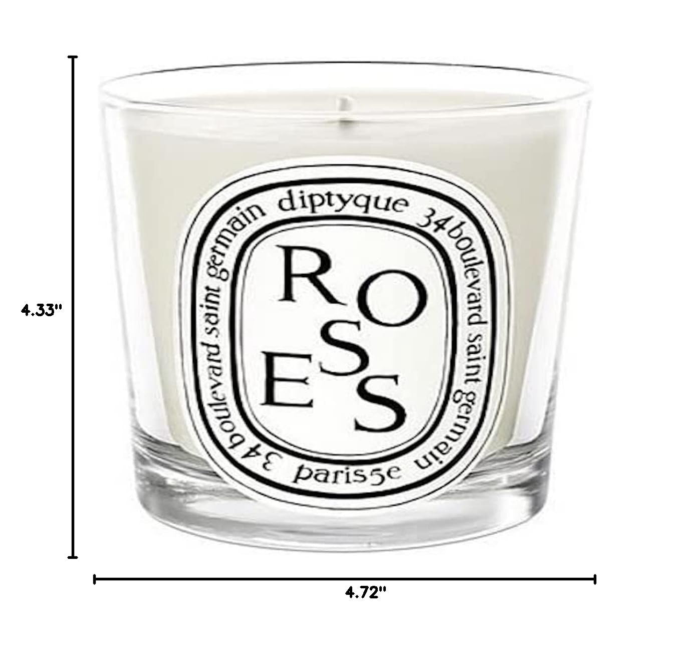 Diptyque Roses Candle-6.5 Oz. Scented