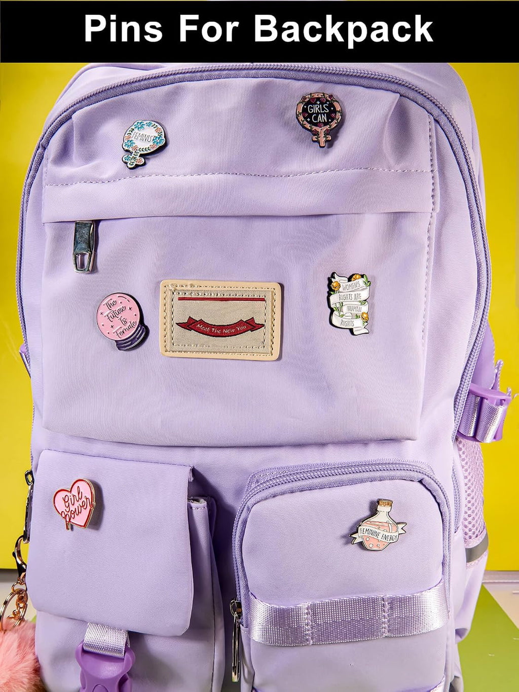 Feminist & Empowerment Enamel Pins Set – Inspirational Pins for Backpacks, Jackets, Hats, Gifts – Collectible Metal Lapel Pins for Women, Girls & Activists – 12-Pack