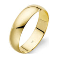Traditional Plan Wedding Ring 10K Yellow Gold, 5 Mm