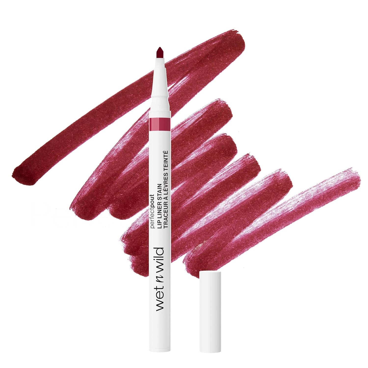 Wet N Wild Lip Liner Perfect Pout Matte Retractable Gel Lip Liner Pencil, Plum Together
