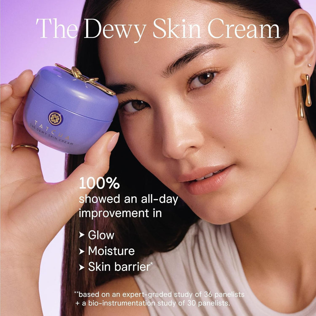 TATCHA the Dewy Skin Cream | Rich Line-Plumping Face Moisturizer | Helps Replenish Ceramides and Intensely Hydrate Dry & Combo Skin with Japanese Purple Rice, Hyaluronic Acid, & Hadasei-3