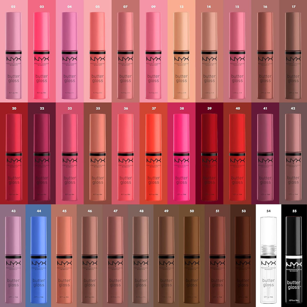 NYX PROFESSIONAL MAKEUP Butter Gloss, Non-Sticky Lip Gloss - Marshmallow (Muted Lilac)