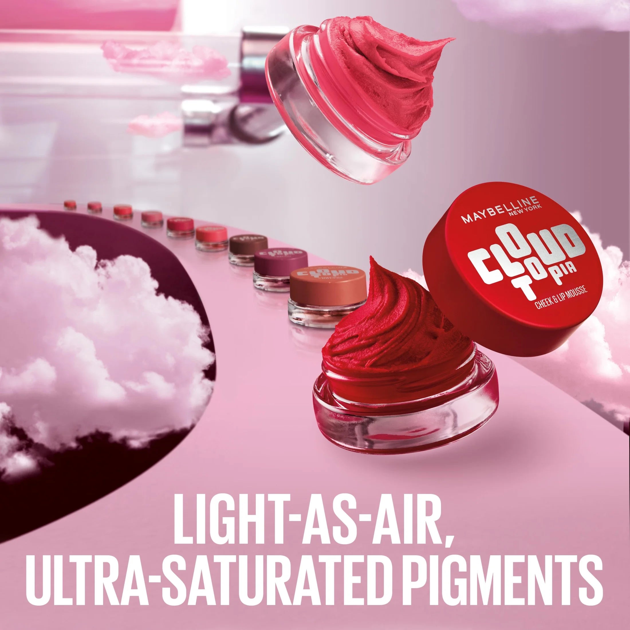 Cloudtopia Whipped Matte Cheek and Lip Mousse Blush, Dreamy Dawn, 2.03 Fl Oz