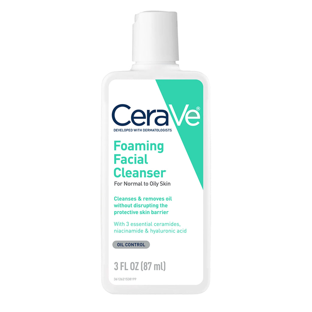 Travel Size Foaming Facial Cleanser for Normal to Oily Skin, 3 Fl Oz