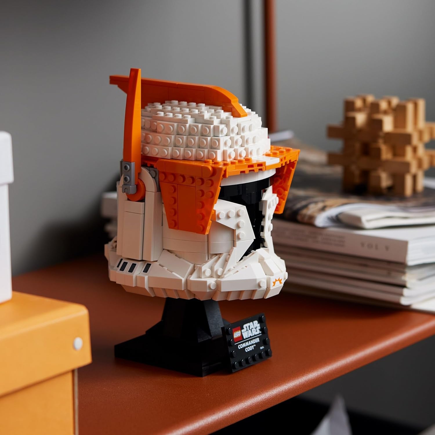 LEGO Star Wars Clone Commander Cody Helmet 75350 Collectible Building Set - Featuring Authentic Details, Office Decor Display Model for Adults, the Clone Wars Collection Memorabilia and Gift Idea