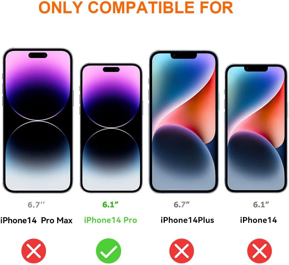 Screen Protector for Iphone 14 Pro Blue Light Screen Protector 3 Pack anti Blue Light Tempered Glass for Iphone 14 Pro [6.1Inch]