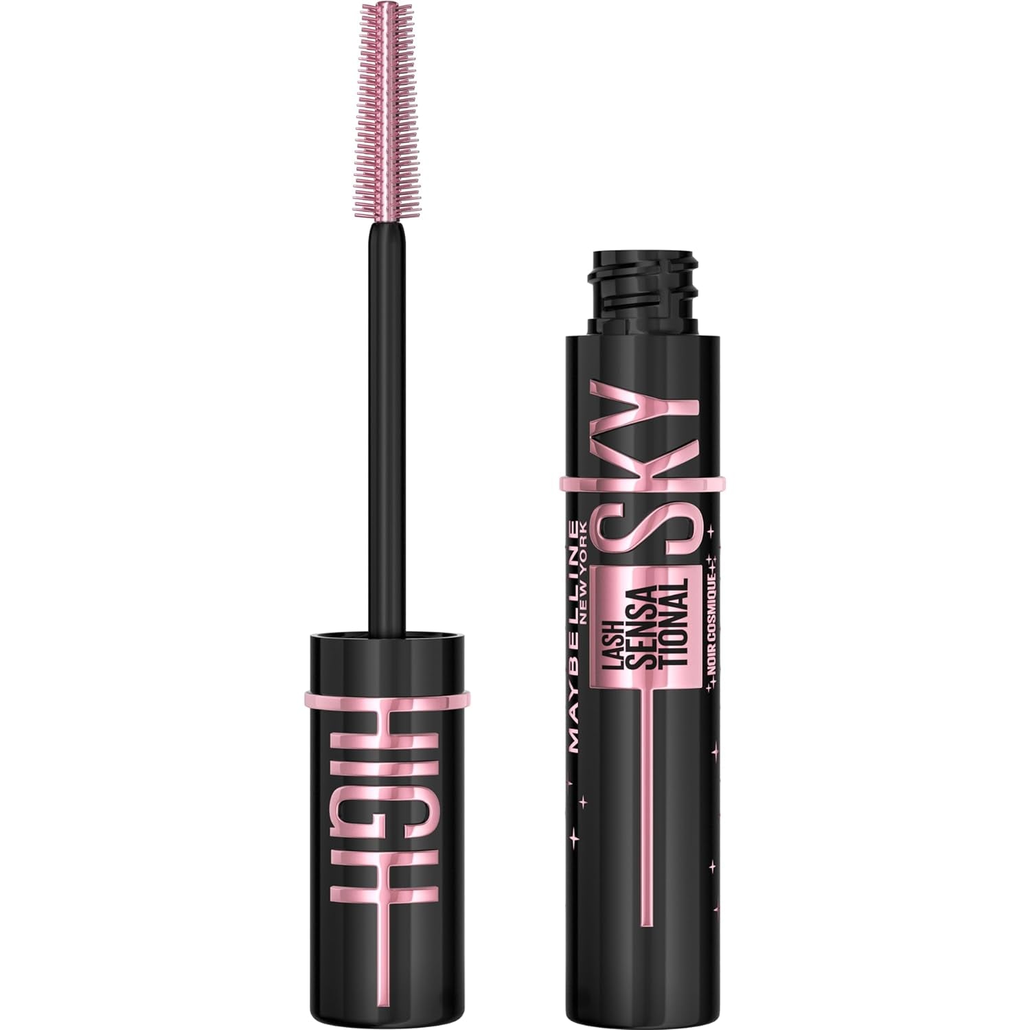 Maybelline Lash Sensational Sky High Washable Mascara, Volumizing, Lengthening, Defining, Curling, Multiplying, Buildable Mascara Make up Formula, Green Altitude, 1 Count
