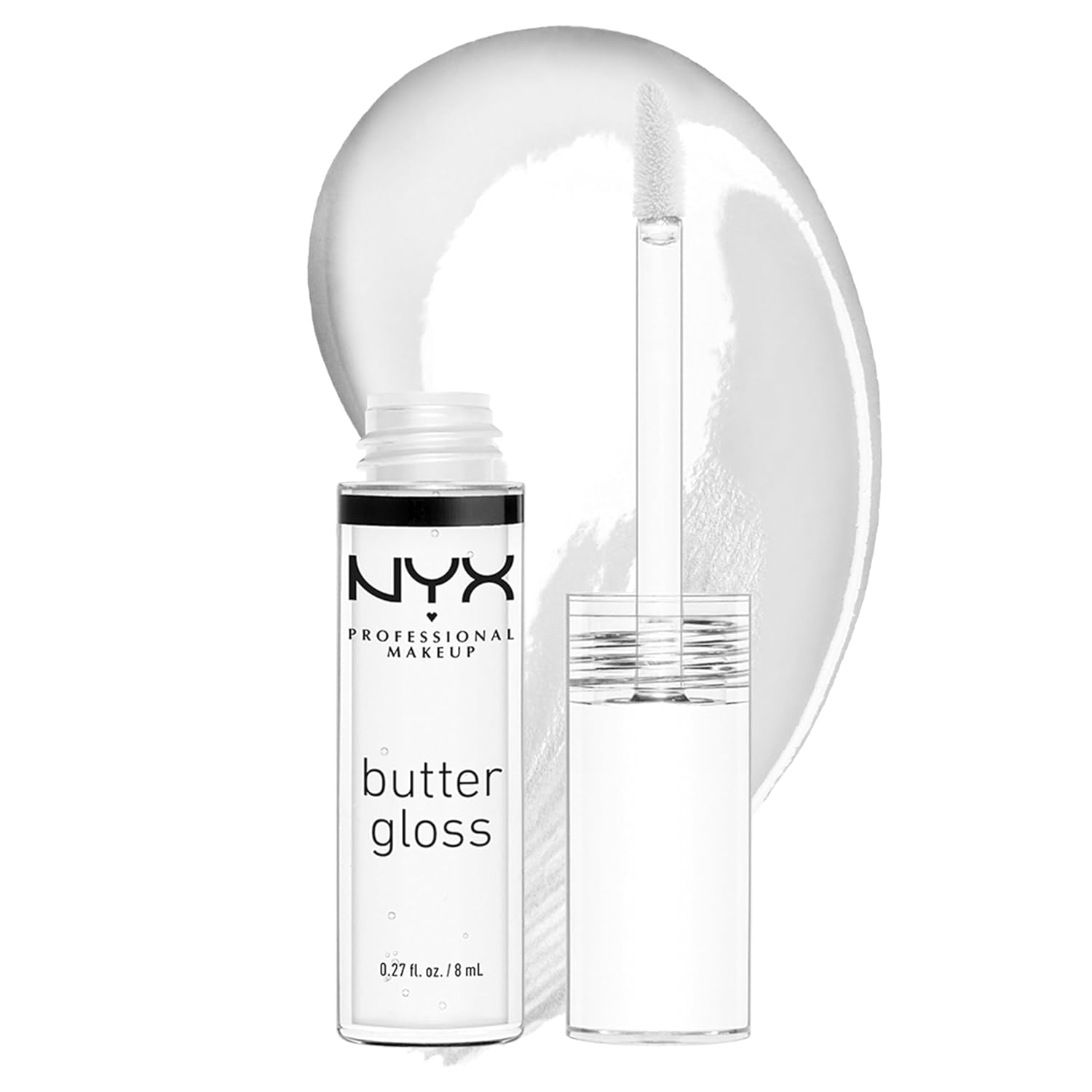 NYX PROFESSIONAL MAKEUP Butter Gloss, Non-Sticky Lip Gloss - Marshmallow (Muted Lilac)