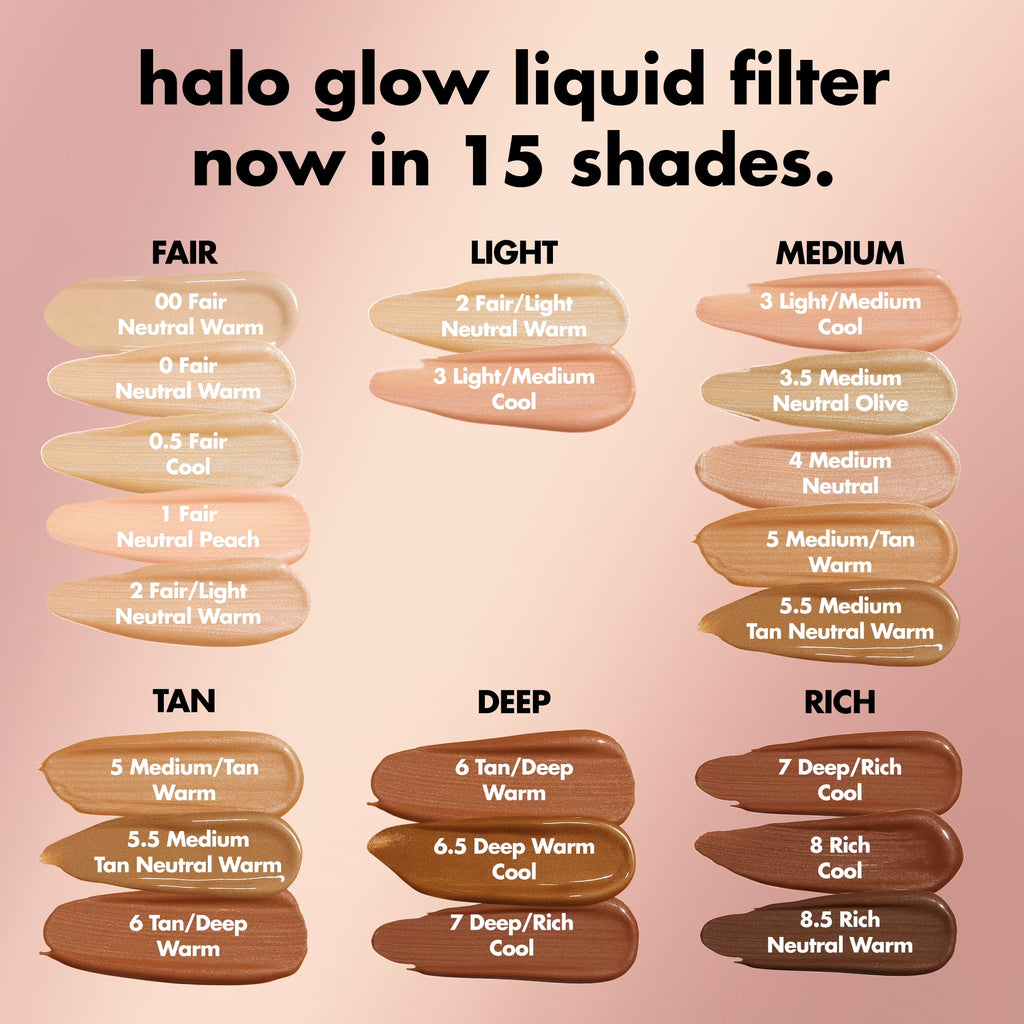 E.L.F. Halo Glow Liquid Filter, 0 Fair, 1.06 Fl Oz