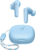 Soundcore by Anker P20I True Wireless Earbuds, 10Mm Drivers with Big Bass, Bluetooth 5.3, 30H Long Playtime, Water-Resistant, 2 Mics for AI Clear Calls, 22 Preset Eqs, Customization (Light Blue)
