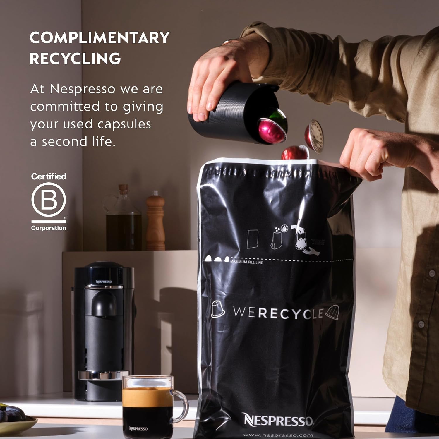 Nespresso Vertuo Pop+ Coffee and Espresso Maker by Breville, Lilac